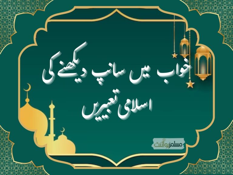خواب میں سانپ دیکھنے کی اسلامی تعبیریں