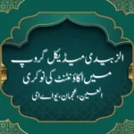 الزبیدی میڈیکل گروپ میں اکاؤنٹنٹ کی نوکری